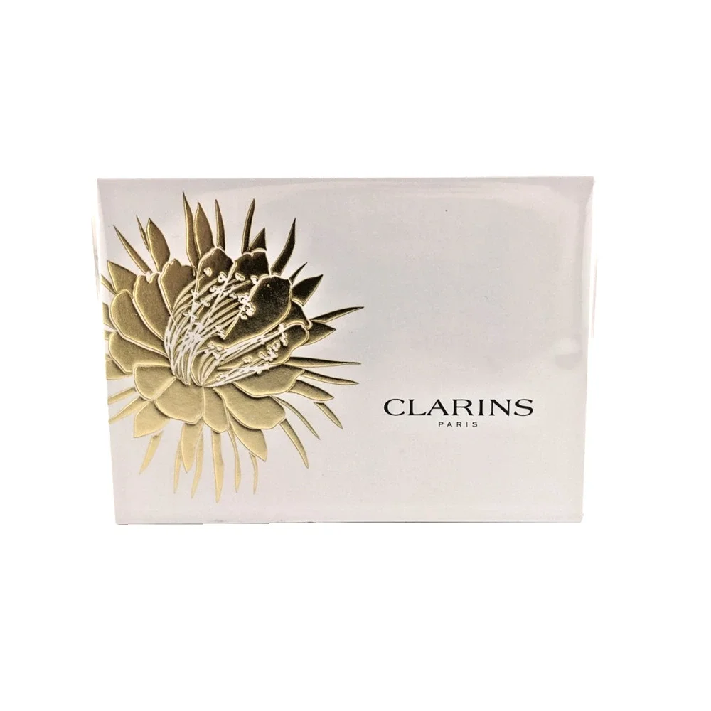 Clarins Precious Mini Skin Care Set Eye, Serum, Moisturizer Caffeine Hydrating